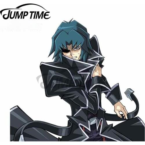 Jump Time 13 x 12.9cm Duel Monsters Car Stickers VAN ATV Occlusion Scratch Waterproof Window Graphics Decal Vinyl Decoration