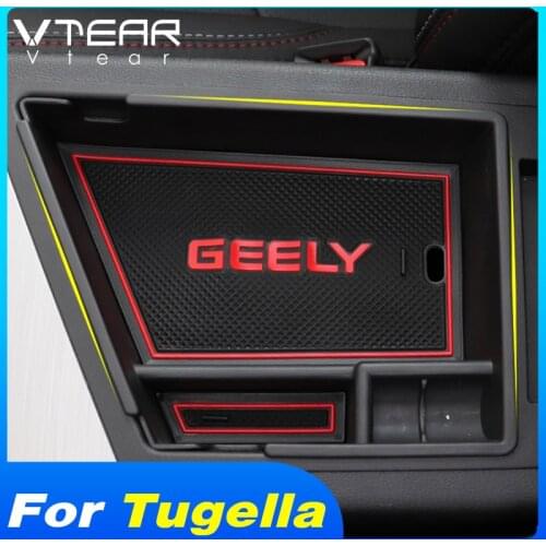 Vtear Central Control Storage Box Container Case Auto Interior Organizer Accessories For Geely Tugella Xingyue FY11 2020 2021