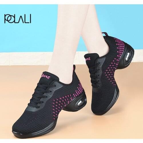 Sneakers Women Mesh Cloth Womans Breathable Practice Dance Shoes Hip Hop Sports Soft Sole Ladys Ballroom Modrern Dancing Shoe