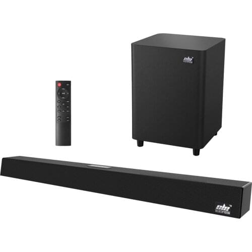 120W Home Theater Sound System Soundbar 2.1 TV Bluetooth Speaker Support Optical AUX Coaxial Sound Bar Subwoofer Speakers For TV