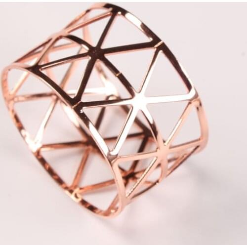 10pcs X-type metal napkin ring buckle hotel napkin rings simple paper towels