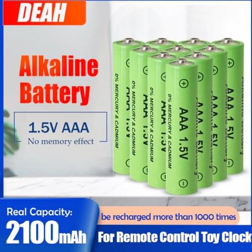 4-20PCS Rechargeable AAA 1.5V 2100mAh Alkaline Battery For Flashlight Toys Watch Wireless Keyboard Mouse PK Ni-Mh Battery 3A