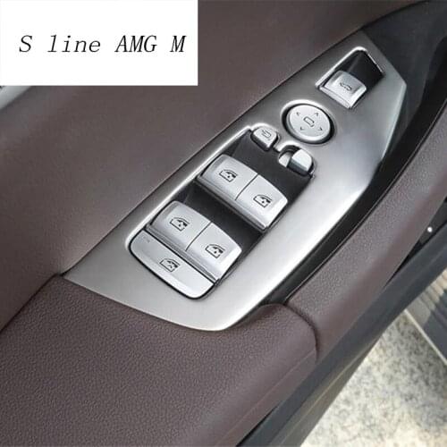 Car Styling For BMW x3 g01 Window Lifter Control Frame Switch Decor Armrest Panel Trim interior stainless steel Stickers Covers