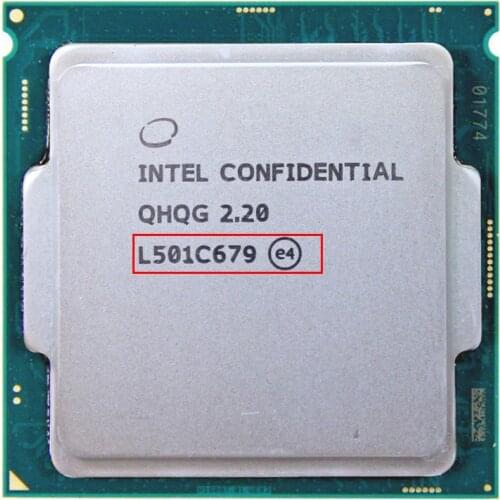 QHQG ES CPU INTEL Engineering version of intel core I7 6700K I7-6700KCPU 2.2G 65W graphics HD530