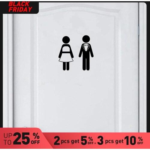 Colorful Toilet Wall Stickers Modern Fashion Wall Sticker Bedroom Nursery Decoration Decal Creative Stickers