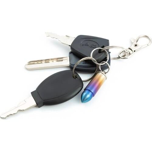 EDC Outdoor Tourism Bullet-Type Mini Titanium Alloy Waterproof Tank Seal Metal Drug Warehouse Bushcraft