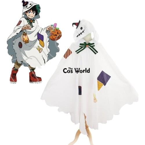 Boku No Hero Academia My Hero Academia Midoriya Izuku Halloween Hallowmas Cloak Cape Tops Uniform Outfit Cosplay Costumes