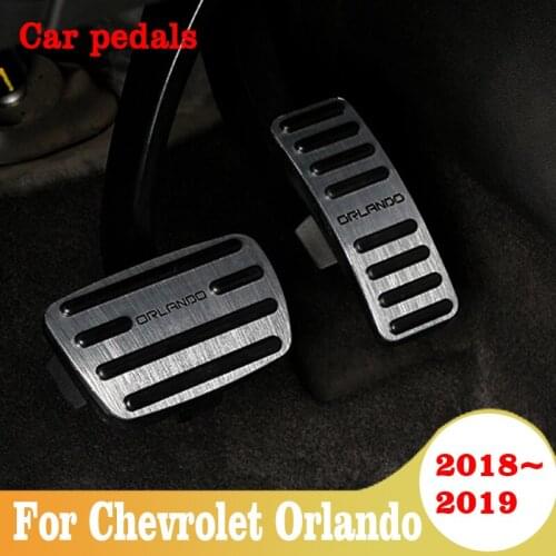 Aluminum alloy Car Accelerator Gas Pedal Brake Pedal Clucth Pedal Cover MT AT For Chevrolet Orlando 2018 2019 2020 Accessories