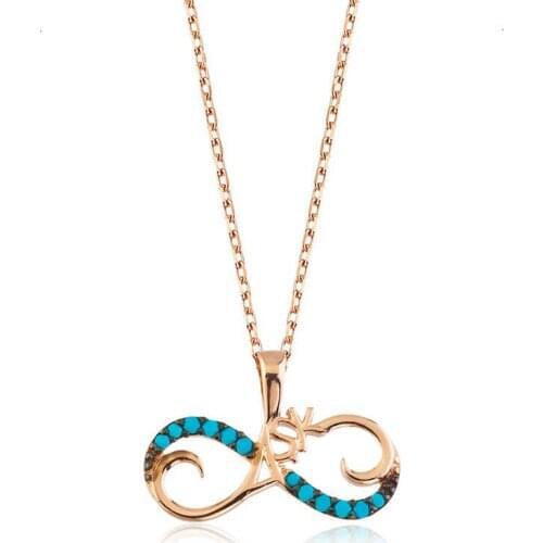 Real Silver 925 Jewelry Silver Infinite Love Women Necklace