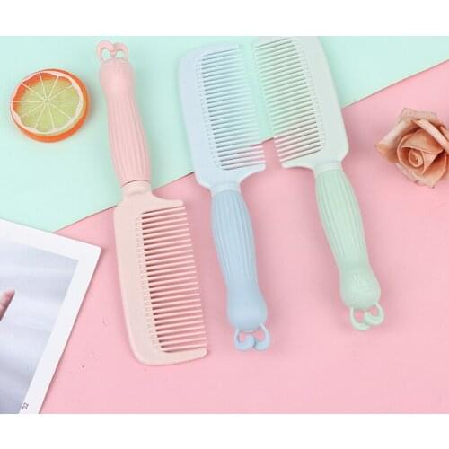 1Pcs Plastic Hairbrush Portable Travel Hair Comb Cartoon Rabbit Comb Hair Brush Cute Anti-static for Girl Adult Children
