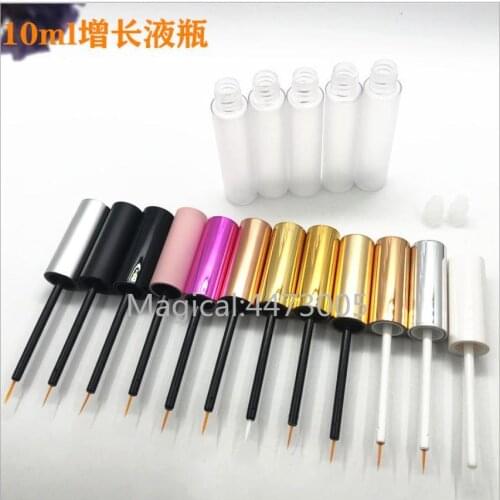 10-100pc 10ml pink cap tube empty eyeliner tube packaging Eyelash growth liquid empty tube False eyelash glue bottle gold purple