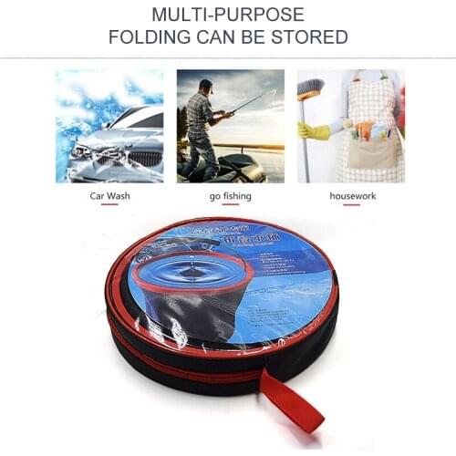 12L Folding Multi-function Portable Fishing Bucket Thickening Car Home Outdoor Travel Camping Fishing Storage Container