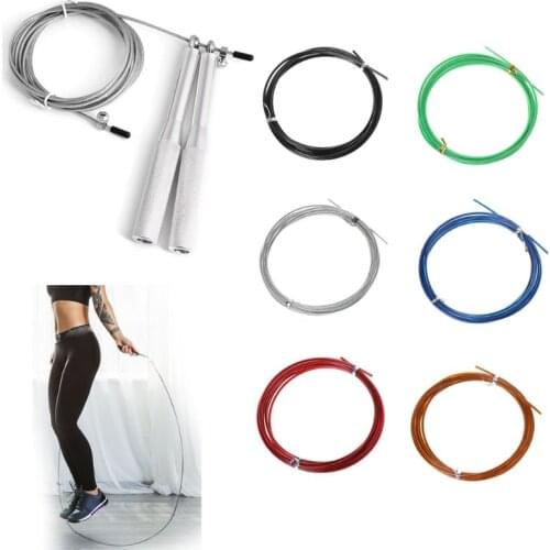 3m Crossfit Replaceable Steel Wire Cable Speed Jump Ropes Skipping Spare Rope