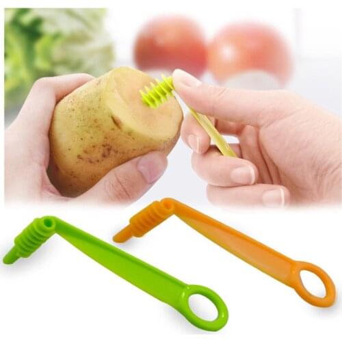 1 Pcs Vegetable Fruit Slicer Manual Spiral Screw Slicer Potato Cutting Device Cut Fries Cut Manual Potato Cutter Kitchen Tools