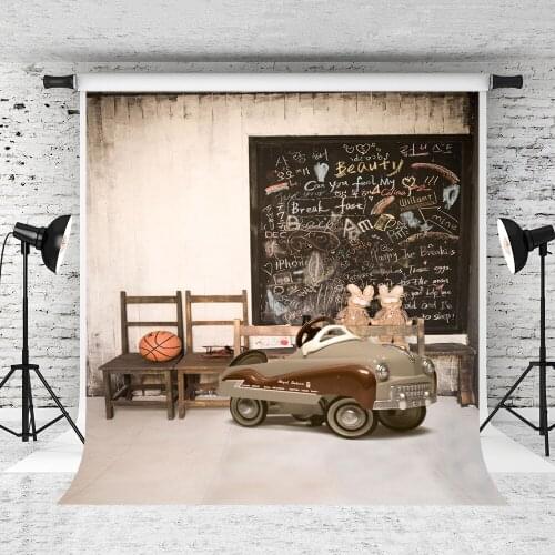 VinylBDS 2X3M (6.5x10ft) Back To School Photography Backdrop Classroom Car Studio Background Student Backdrop