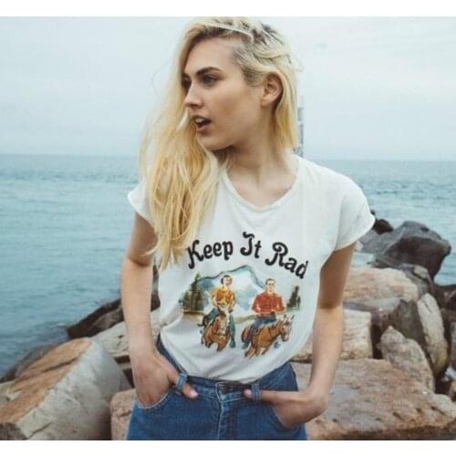 Unique Design Modal Woman t shirt Summer Short Sleeved Oversize White Top Tees Vintage Tshirts Horse Riding Tshirt Women Hipster