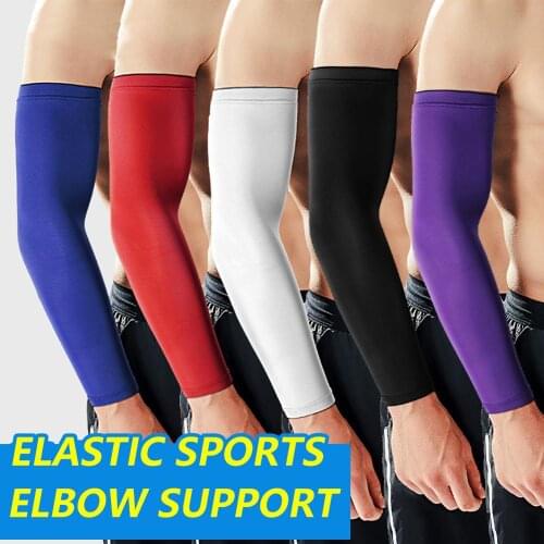 1Pair Sports Arm Compression Sleeve Basketball Cycling Arm Warmer Summer Running UV Protection Volleyball Sunscreen Bands
