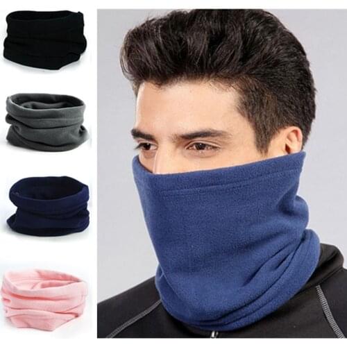 1PC Unisex Hiking Scarf Cycle Polar Fleece Outdoor Neck Gaiter Warmer Tube Camping Skiing Face Mask Hats Headwear Accessories