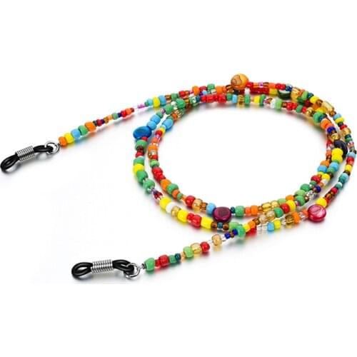 1PC Fashion Sweet Women Glasses Chain Colored Beaded Eyeglass Lanyard Anti Slip Sunglasses Strap Spectacles Cord Accessories