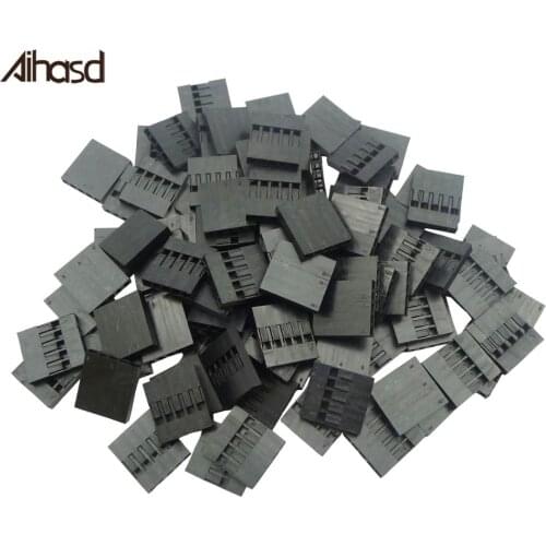 100PCS/Lot 2.54mm Pitch 5P Plastic Dupont Jumper Wire Cable Housing Female Pin Connector
