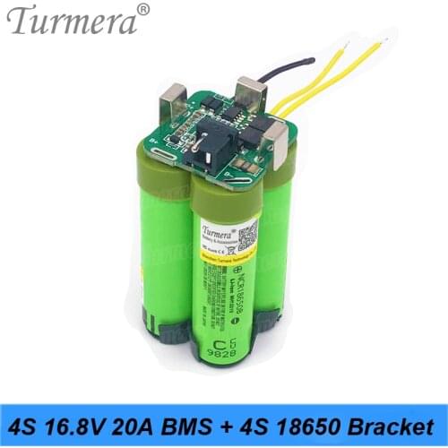 4S 14.4V 16.8V Screwdriver Battery 4S1P 2S2P Bracket Holder and 4S 20A BMS Apply to Shrika Shura and RC Airplane Drone A Turmera