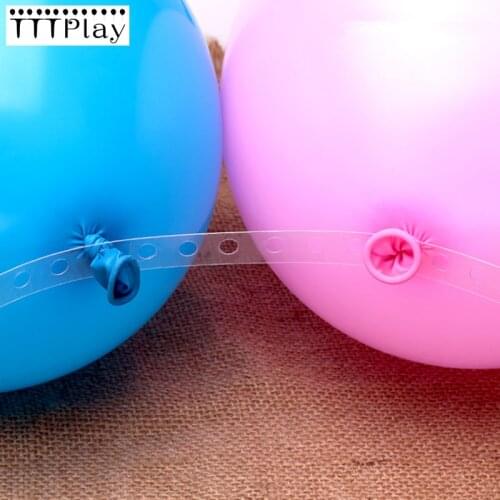 5m/roll Plastic Balloon Chain 410 Holes PVC Rubber Wedding Party Birthday Balloons Backdrop Decor Balloon Chain Arch Decor
