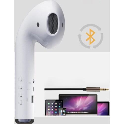 52mm Giant Headset Speaker Wireless Bluetooth Earphone Speakers Portable Music Loudspeaker Support FM Radio, TF Card, AUX Mode