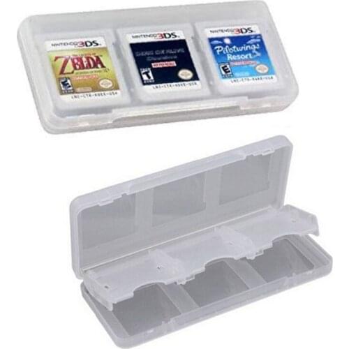 6in1 Clear Protective Hard Plastic Game Cards Storage Box Case Holder for Nintendo 2DS NDS NDSL NDSI New 3DS LL/XL 3DSXL 3DSLL