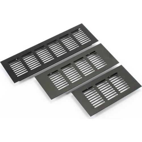 80*150-400mm Aluminium Air Vent Black Louvred Grill Ventilation Grille Cover