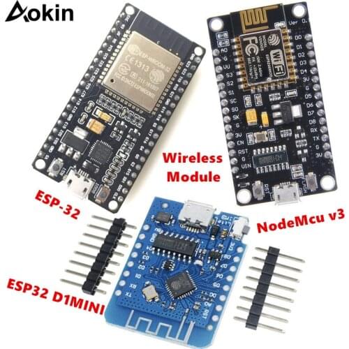 Wireless module NodeMcu v3 ESP32 D1MINI Lua WIFI development board ESP8266 with pcb Antenna and usb port ESP-12E CH340