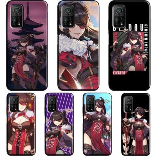 Enshin impact Beidou aesthetic Case For POCO F3 F2 M3 X3 Pro Cover For Xiaomi Mi 11 Lite Ultra Mi 10T Pro Mi Note 10 Lite