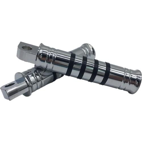 CNC Chrome Edge Cut Motorcycle Foot Rest Motorbike Accessories Foot Pegs For Harley Davidson Dyna Softail Sportster Electra Glid