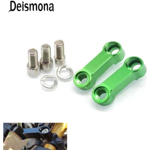 Motorcycle Rearview Mirror Extension Mount Bracket Holder For Kawasaki ER-6N Z1000 Z900 Z800 Z750 Z650 Z400 Z300 Z250 Z125