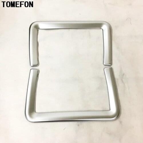 For Jaguar F-Pace f pace X761 2016 2017 ABS Chrome Front Seat Back Net Frame Trim 2pcs Car Interior Styling Accessories