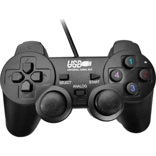 Gamepad Joystick USB2.0 Shock Joypad Gamepads Game Controller For PC Laptop Computer Win7/8/10/XP/Vista