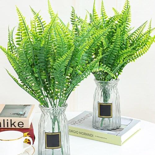 Artificial Faux Fake Boston Fern Plants House Outdoor Garden Home Decor Wedding Plantas Artificiales Para Decoracion
