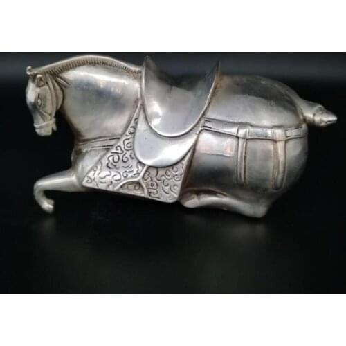 China White copper Tang horse crafts statue