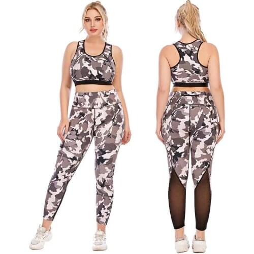 2 Piece Yoga Set Sports Bra and Leggings Jogging Women Gym Set Clothes Seamless Workout Sports Tights Women Fitness Sports Suit