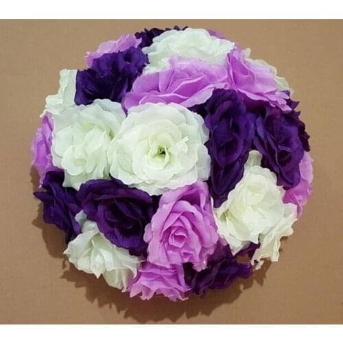 HOT 10pcs/lot wedding road lead artificial flower ball wedding table flowers centerpiece flower balls decoration
