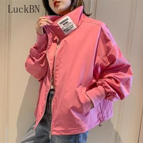 LuckBN Women's Bomber Jackets