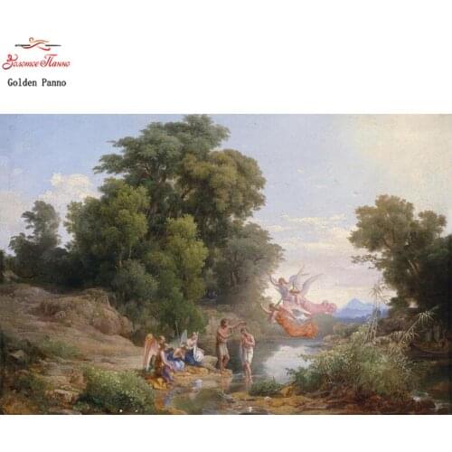 Golden Panno DMC Cross stitch Needlework DIY Sets For Embroidery kits Precise unprinted religion Patterns Counted Cross-stitch