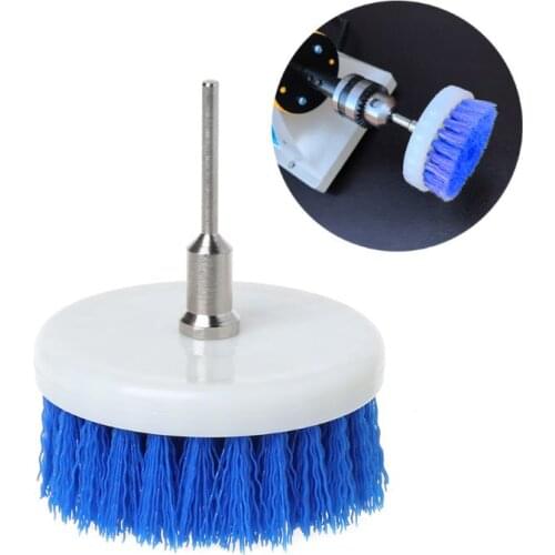 60mm Drill Powered Scrub Drill Brush Head For Cleaning Ceramic Shower Tub Carpet F5H6