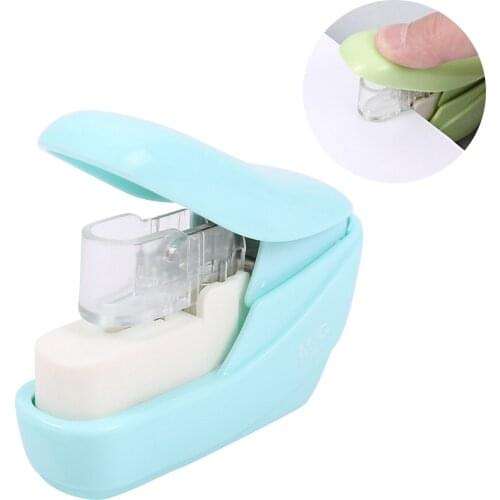 No Nails No Staples Stapling Machine Mini Cute Protection Paper Clinch Staple Free Stapler for School Office Home Book Supplies