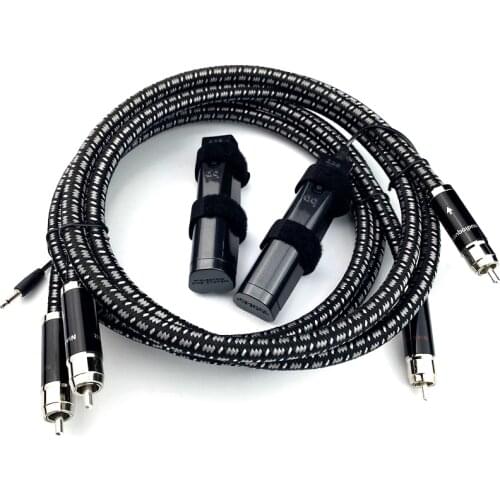 New Pair NIAGARA RCA Interconnect Audio Cable with 72V DBS for Amplifier CD Player Home Theater