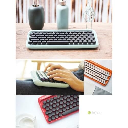 Origina LOFREE Dot Bluetooth Mechanical Keyboard System-wide Use Green Axis 79 Key Keyboard adjustable brightness For Smart Home