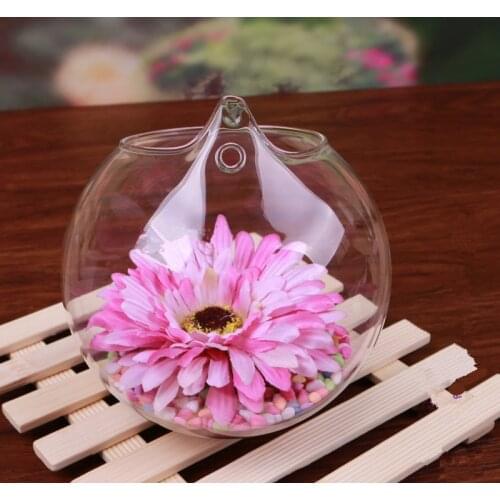 Clear Ball Hanging Flower Vase Planter Vase Terrarium Container Glass Bottle