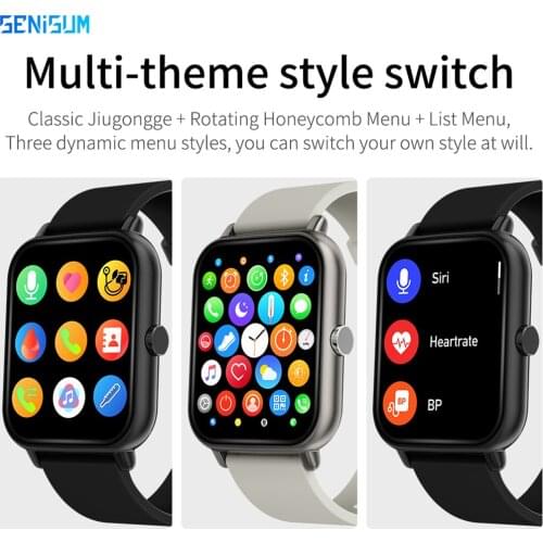 Smart Watch2021 230 mAh Bluetooth Call Blood Pressure Monitoring Music Playback Body Temperature Detect IP67 Waterproof Bracelet