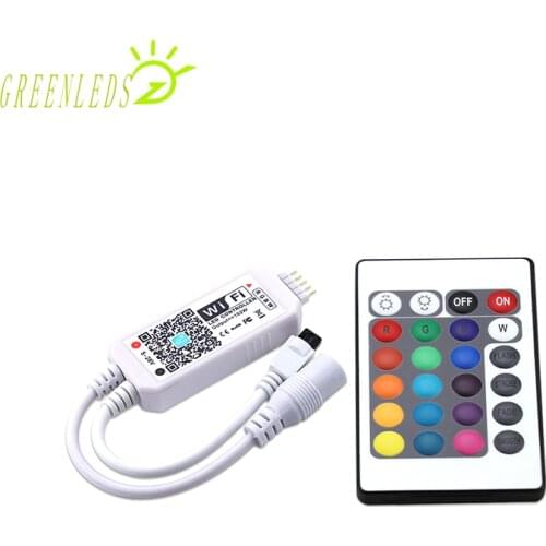 LED RGBW Mini IR 24 Keys WIFI Music Controller JM-MWIR-RGBW DC5-28V 12A WIFI Controller