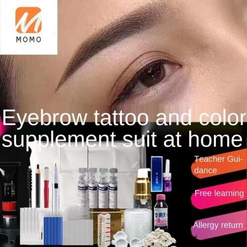 Tattoo Embroidery Tools Full Set of Color Supplement Eyebrows Embroidery Supplies Semi-Permanent