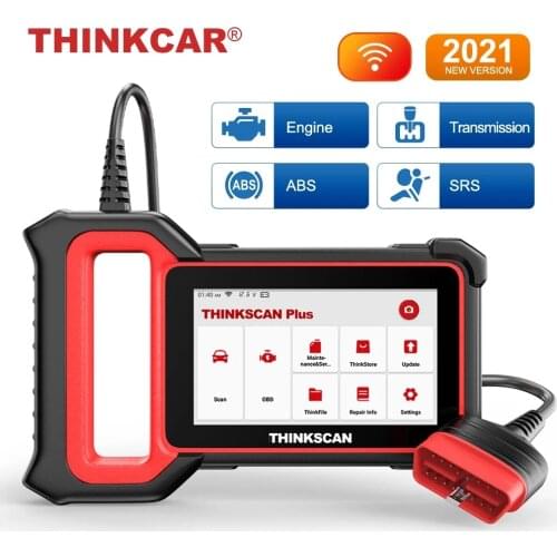 THINKCAR Thinkscan plus S5 OBD2 Automotive Scanner Engine ABS Airbag Transmission OBD2 Car Diagnostic Tools PK CRP123I